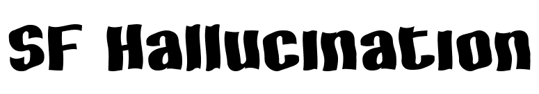 SF Hallucination font preview