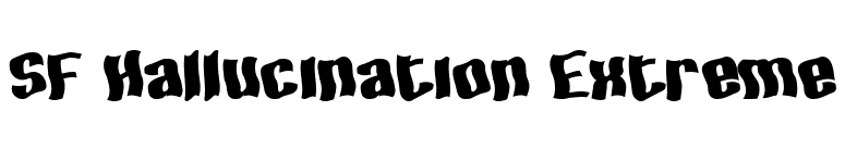 SF Hallucination Extreme font preview