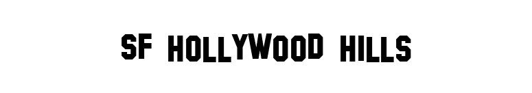 SF Hollywood Hills font preview