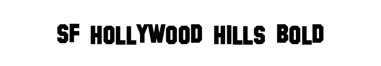 SF Hollywood Hills Bold font preview