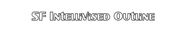 SF Intellivised Outline font preview