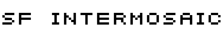 SF Intermosaic font preview