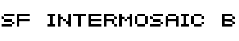 SF Intermosaic B font preview