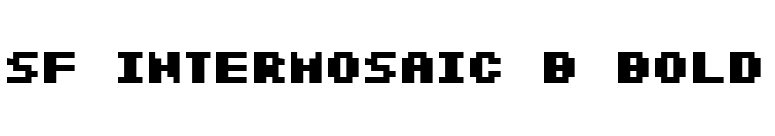 SF Intermosaic B Bold font preview