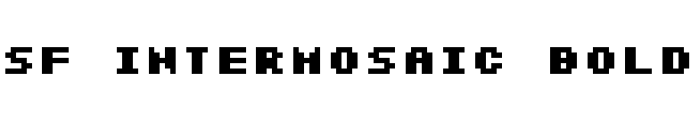 SF Intermosaic Bold font preview