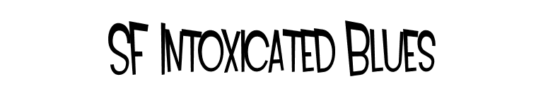 SF Intoxicated Blues font preview