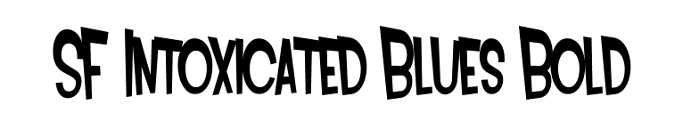 SF Intoxicated Blues Bold font preview