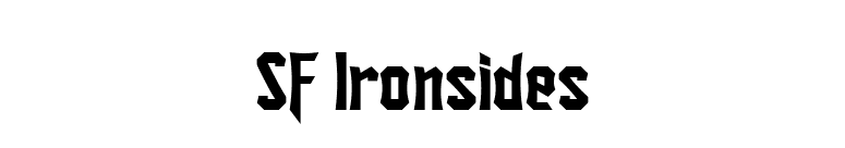SF Ironsides font preview