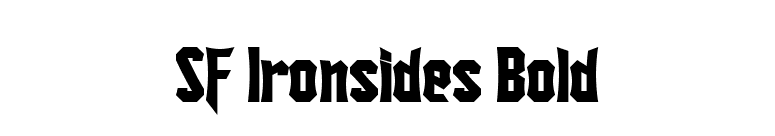 SF Ironsides Bold font preview