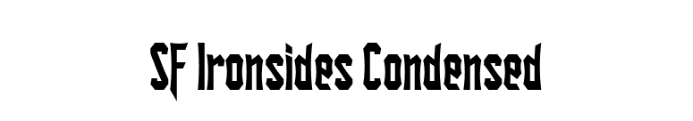 SF Ironsides Condensed font preview