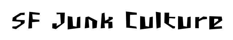 SF Junk Culture font preview