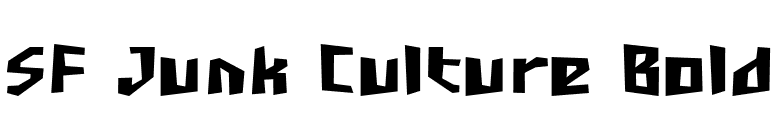 SF Junk Culture Bold font preview