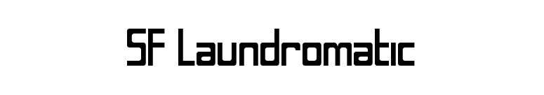 SF Laundromatic font preview