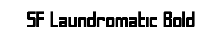 SF Laundromatic Bold font preview
