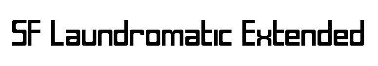 SF Laundromatic Extended font preview