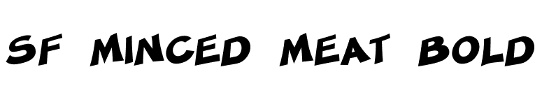 SF Minced Meat Bold font preview