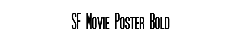 SF Movie Poster Bold font preview