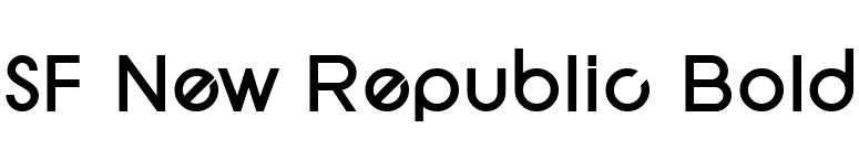 SF New Republic Bold font preview