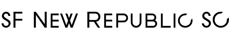 SF New Republic SC font preview