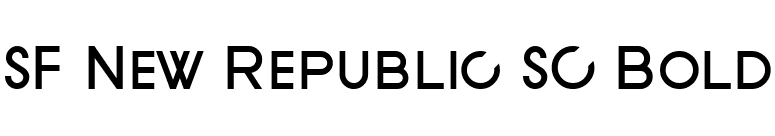 SF New Republic SC Bold font preview