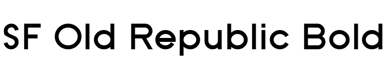 SF Old Republic Bold font preview