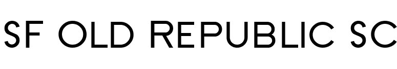 SF Old Republic SC font preview