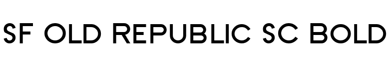 SF Old Republic SC Bold font preview