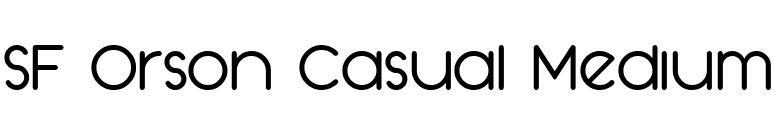 SF Orson Casual Medium font preview