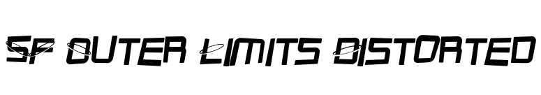 SF Outer Limits Distorted font preview