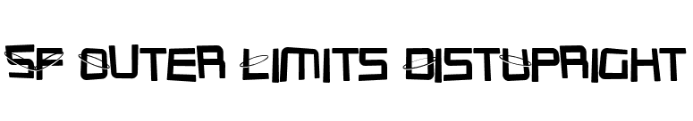 SF Outer Limits DistUpright font preview