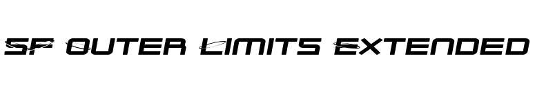 SF Outer Limits Extended font preview