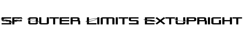 SF Outer Limits ExtUpright font preview