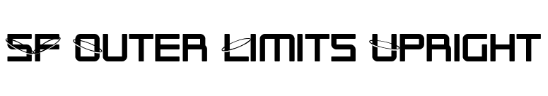 SF Outer Limits Upright font preview