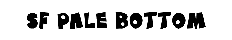 SF Pale Bottom font preview