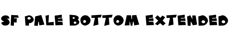 SF Pale Bottom Extended font preview