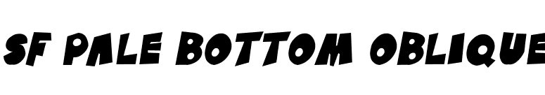 SF Pale Bottom Oblique font preview