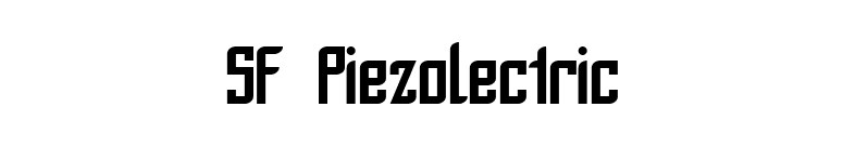 SF Piezolectric font preview