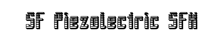 SF Piezolectric SFX font preview