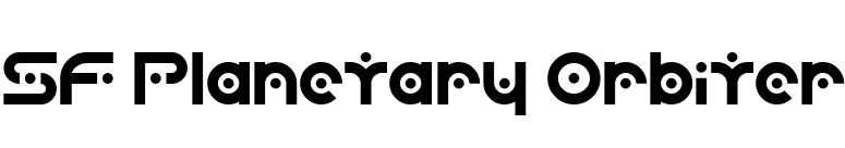 SF Planetary Orbiter font preview