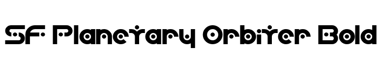 SF Planetary Orbiter Bold font preview