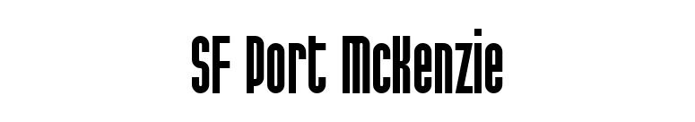 SF Port McKenzie font preview
