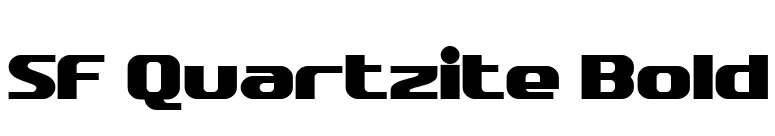 SF Quartzite Bold font preview
