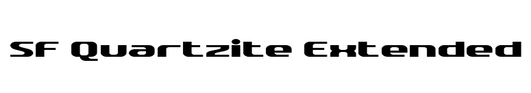 SF Quartzite Extended font preview