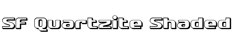 SF Quartzite Shaded font preview
