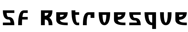 SF Retroesque font preview