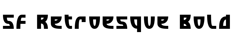 SF Retroesque Bold font preview