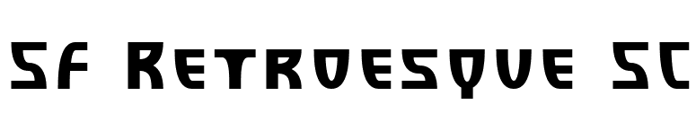 SF Retroesque SC font preview