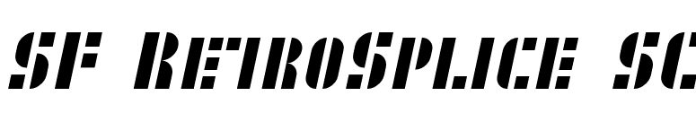SF RetroSplice SC font preview