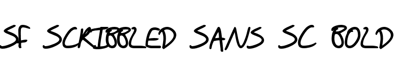SF Scribbled Sans SC Bold font preview