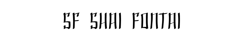 SF Shai Fontai font preview
